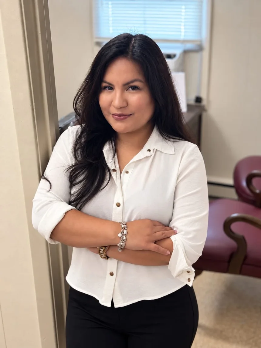 Eliana Vargas, Owner and CEO of VP Business Solutions, in her Easton office